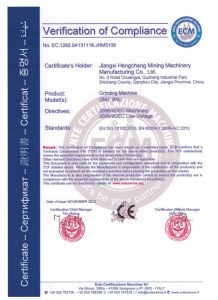 磨粉设备CE认证